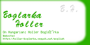 boglarka holler business card